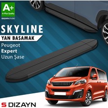 S-Dizayn Peugeot Expert 3 Uzun Şase Skyline Siyah Yan Basamak 243 Cm 2016 Üzeri A+ Kalite