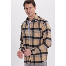 Tudors Erkek Regular Fit Rahat Kesim Kışlık Kareli Oduncu Gömlek