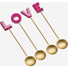 Chiara Alessi Altın Pirinç Kaşık Seti