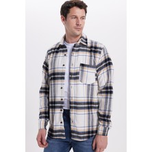 Tudors Erkek Kışlık Kareli Oduncu Gömlek Regular Fit Uzun Kol Desenli Rahat Kesim