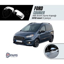 Fams Otomotiv Ford Courier Abs Krom Ayna Kapağı 2018 Üzeri 2 Prç. Paslanmaz Çelik (Tam)