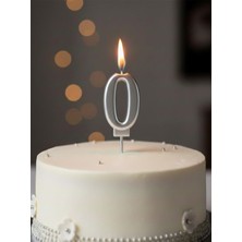 Parti Adresi Rakam Mum Gümüş No:0