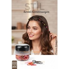 LTG Nova Bfs Silikon Saç Tokası Saç Lastiği Mini Elastik Toka 1000 Adet 2 Renk