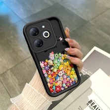 Hontinga Infinix Smart 8 Pro Smart 8 9 Hd Hot 40 Pro Hot 40I Hot 50I Uyumlu Telefon Kılıfı Düşüme Önleyici Basitlik Anti Düşme Kamera Korumali Smile Siyah Desen Yumuşak Silikon Telefon Kılıfı K2-0057