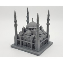 TSC 14CM Gri Renk Camii Dekoratif Ev Ofis Hediyelik