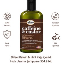 Difeel Caffeine & Castor Faster Growth Şampuan 354.9ML