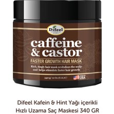 Difeel Caffeine & Castor Saç Maskesi 340GR