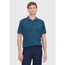 Ramsey Petrol Düz Polo Yaka %100 Pamuk T-Shirt
