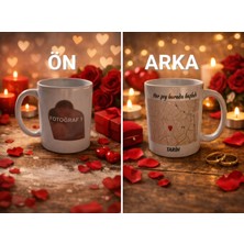 Miras Home Sevgililer Için Kişiye Özel Resim ve Konum Baskılı Kupa Bardak, Sevgililer Günü Hediyelik Kupa