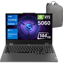 Lenovo Loq 15IRX10 I7-13650HX 32GB 2TB SSD RTX5060-8GB 15.6" IPS 144Hz Windows 11 Home Taşınabilir Bilgisayar - Lenovo Çanta Wz4