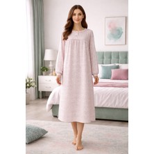 Aysun Tekstil Yeni Ürün!!! Pazen Midi Boy Küçük Çiçekli Anne Gecelik