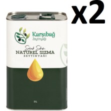 2 Adet 3 Litre Yeni Hasat 2025-2026 Natural Sızma Zeytinyağı