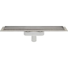 Aco - Duş Kanalı T L=300MM Sabit Perfore Çerçeveli Kanal Gövdesi, Dikey Çıkış DN50 - M.90.S2A.004