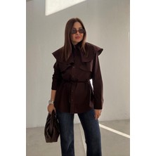 Kahverengi Retro Gömlek