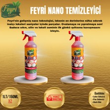 Feyri Oto Içi ve Dışı Genel Yüzey Temizleyici, Nano Özellikli Leke Çıkarıcı Sprey 2 Adet