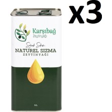 3 Adet 5 Litre Yeni Hasat 2025-2026 Natural Sızma Zeytinyağı