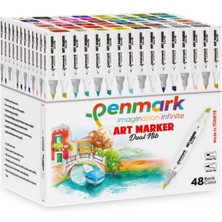 Penmark Marker's Art Brush Set Marker Kalem Sanat Boya Kalemi 48 Adet