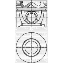 YENMAK Xmpdby Piston Segman 0.50 Accent Admira Crdi 03-05 / Tucson / Santafe 2.0 D3EA