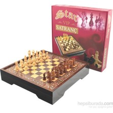 Star Oyun Aletleri Star Vip Satranç Takımı Ceviz Küçük Boy