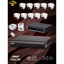 Dahua 2 Mp 10 Kameralı Ip / Dome Full Paket
