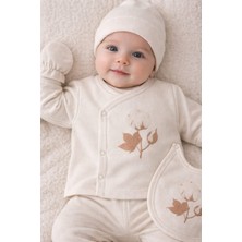 Ladora Tekstil Organik 5 Parça Pamuk Desen Kız Hastane Çıkışı