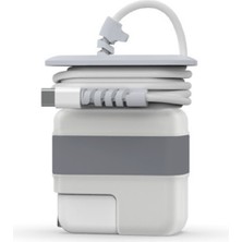 SyncCase MacBook Air 13.6 M2 M3 35W ve Air 13 M1 30W Adaptör Kılıfı Küçük Gövde Kablo Koruma Organizer