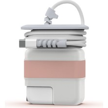 SyncCase MacBook Air 13.6 M2 M3 35W ve Air 13 M1 30W Adaptör Kılıfı Küçük Gövde Kablo Koruma Organizer