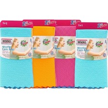 Storemax Desenli Kumaş 30X40 cm Iz Bırakmaz Mikrofiber Cam Bezi 8'li Set