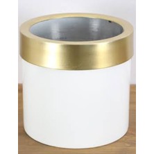 Rüzgar Yapay Çiçekçilik Metal Saksı 40X30 Siyah