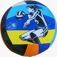Unes Girlsport Renkli Voleybol Topu + Hediyeli Pompa