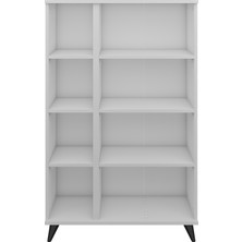 Dienni Simple Kitaplık 6 Raflı  90X30X144 Beyaz