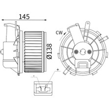 Mahle Xmpdby Kalorifer Motoru Peugeot Boxer 06- Citroen Jumper 06- Fiat Ducato 06-