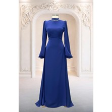 Amine Hüma Rüya Abiye Elbise Lacivert