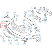 TŞT Mercedes S Class Ön Tampon Çeki Demir Kapağı Astarlı 2009-  (Oem No:  A22188503229999)