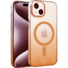 Stylmenplus Newface Apple Iphone 14 Glossy Magsafe Kapak - Turuncu