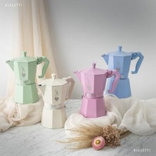 Storemax -: 3 Cups Ocak Üstü Espresso Pişirici - 130ML - Pembe Renk - Alüminyum Gövde - Patentli Güvenlik Valfi - Tüm Ocak Türleri Için Uygundur (Indüksiyon Hariç)