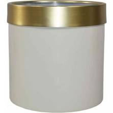 Rüzgar Yapay Çiçekçilik Metal Saksı 40X30 Siyah