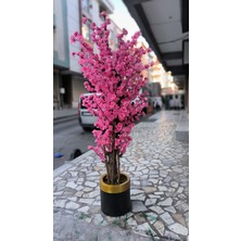Rüzgar Yapay Çiçekçilik 140 cm 25X25 Saksıda Pembe Bahardalı