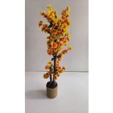 Rüzgar Yapay Çiçekçilik 100 cm Sarı Sakura Ağacı