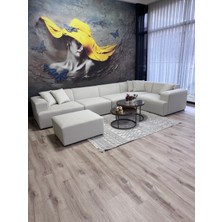 Erduran Mobilya Monza 5 Modül Tam Artı Puf Modüler Köşe Koltuk Takımı