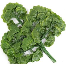 Rüzgar Yapay Çiçekçilik Yeşil Sakura Yaprağı 12 Adet