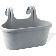 Rüzgar Yapay Çiçekçilik 6.2 Litre Inci Balkon Saksı