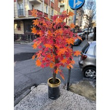 Rüzgar Yapay Çiçekçilik 180 cm Kızıl Hazan Çınar Ağacı