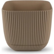 Rüzgar Yapay Çiçekçilik Kp Mercan Kare Saksı 0,27 Litre