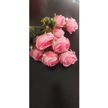 Rüzgar Çiçekcilik 45 cm 8 Kafalı Pembe Gül