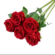 Rüzgar Yapay Çiçekçilik 5 Adet Gül Demeti