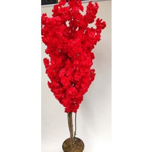 Rüzgar Yapay Çiçekçilik 160 cm Kırmızı Bahardalı Ağacı