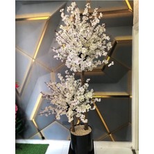 Rüzgar Yapay Çiçekçilik 2 Gövdeli Beyaz Sakura Ağacı