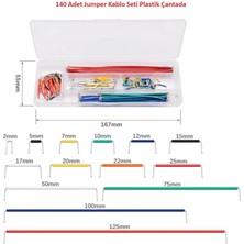 Hatfon 140 Adet Jumper Kablo Seti Plastik Çantada (14 Farklı Boy 10 Ar Adet)
