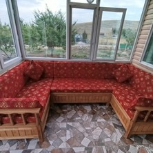 Geleneksel Ahşap Sedir Takımı Model 66